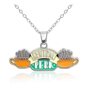 Friends Central Perk Fashion Silver Tone 18” Necklace & Pendant NEW!!!☕️